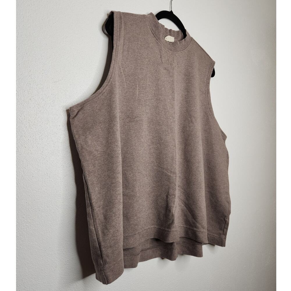 Pact Organic Cotton XXXL 3XL Brown Nature Earth Tones Oversized Tank Top Shirt - Picture 2 of 6